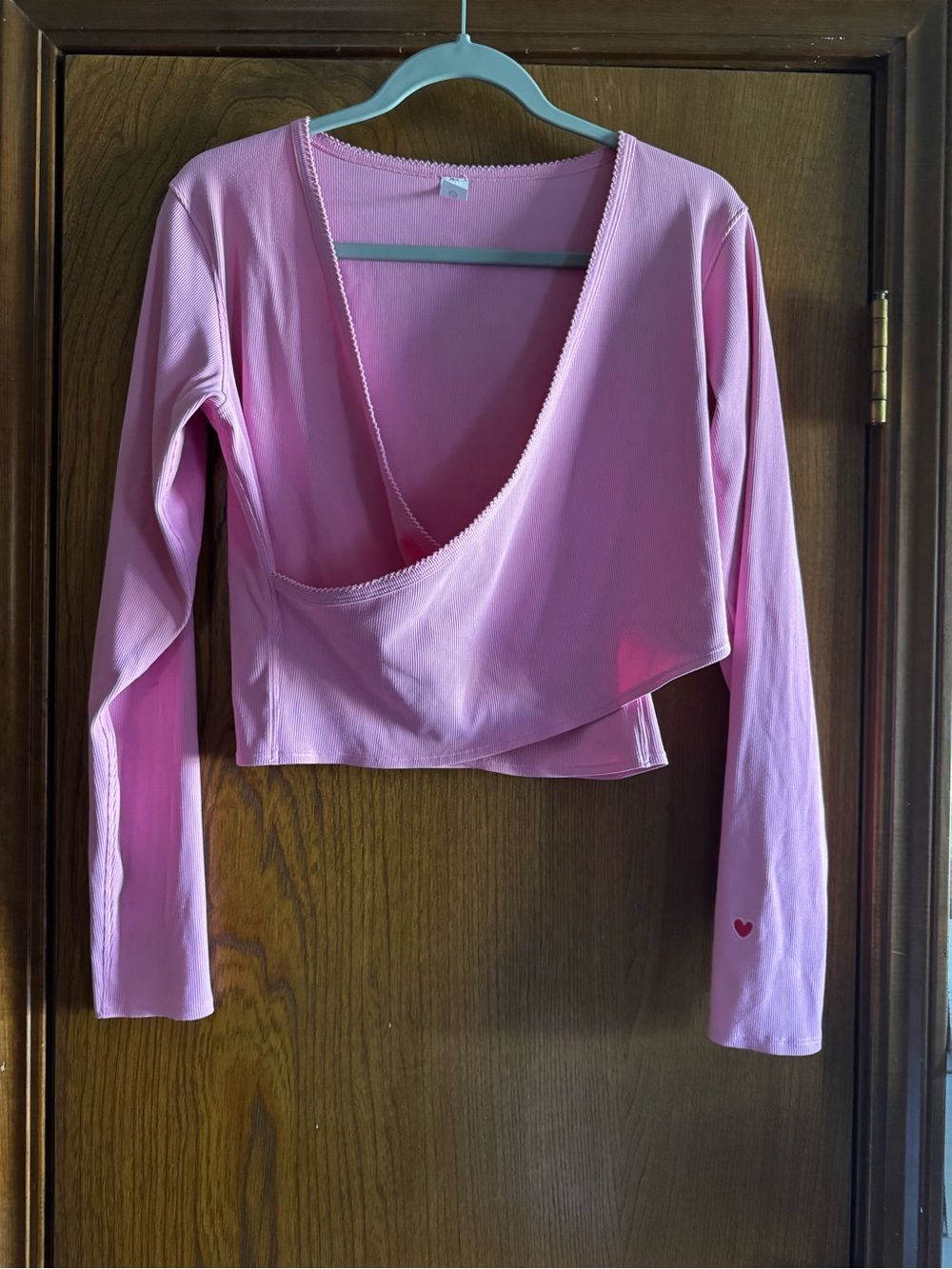 lululemon athletica Candy Cloud Heart Long-Sleeve Wrap Crop Top